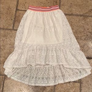 Justice high low skirt. Size 10 children